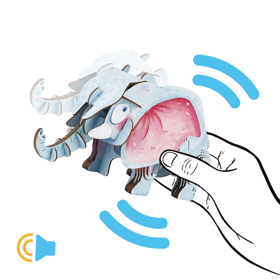 Soundwunder 3D Puzzle Afrikanischer Elefant