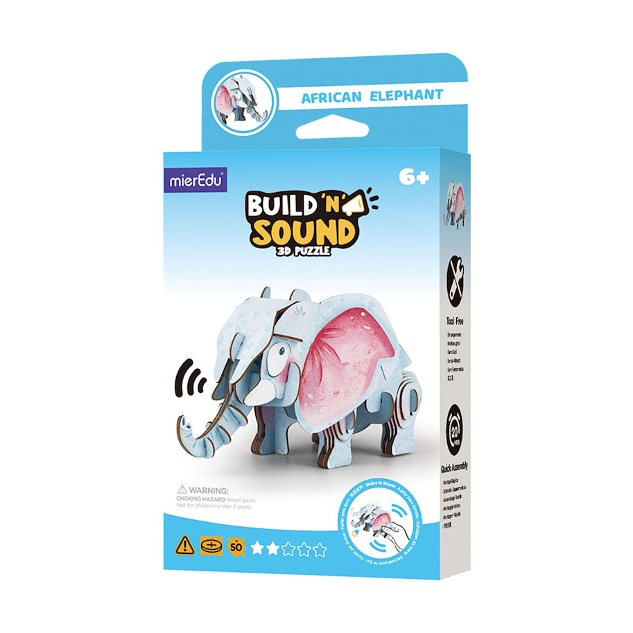 Soundwunder 3D Puzzle Afrikanischer Elefant