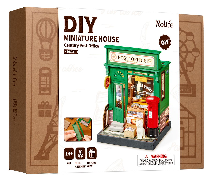 Mini-Modellbausatz 'Century Post Office'