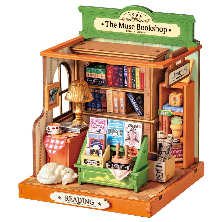 Mini-Modellbausatz 'Bookshop'