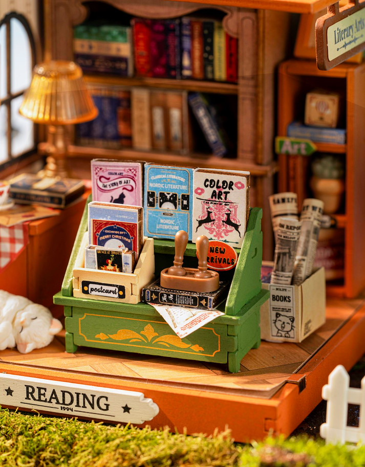 Mini-Modellbausatz 'Bookshop'