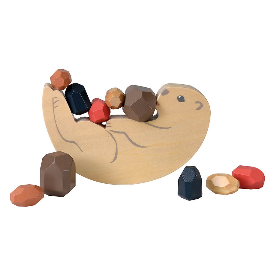 Balancierspiel Otter aus Holz