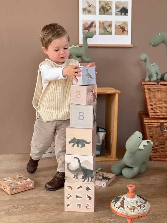 Stapelwürfel Dino