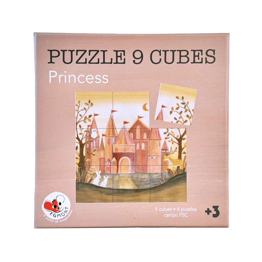 Würfelpuzzle Prinzessin 9-teilig