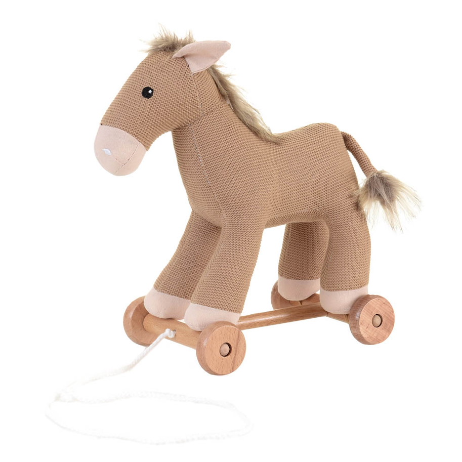 Plüsch Pferd Henry auf Rädern