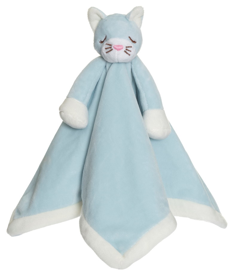 Schmusetuch Kätzchen blau 35  cm