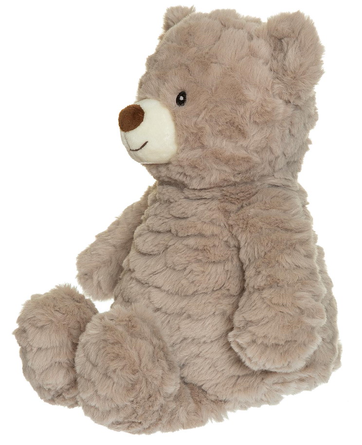 Wärmekissen Teddybär braun mit gewelltem Fell 35  cm