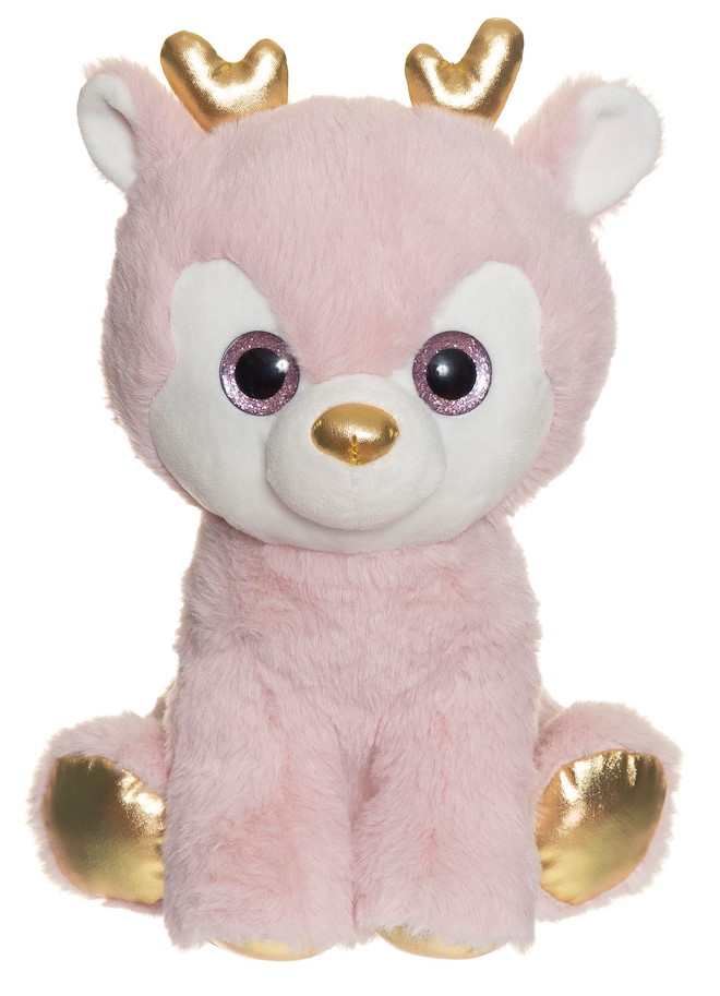 Plüsch Hirsch Ronja pink gold 25  cm