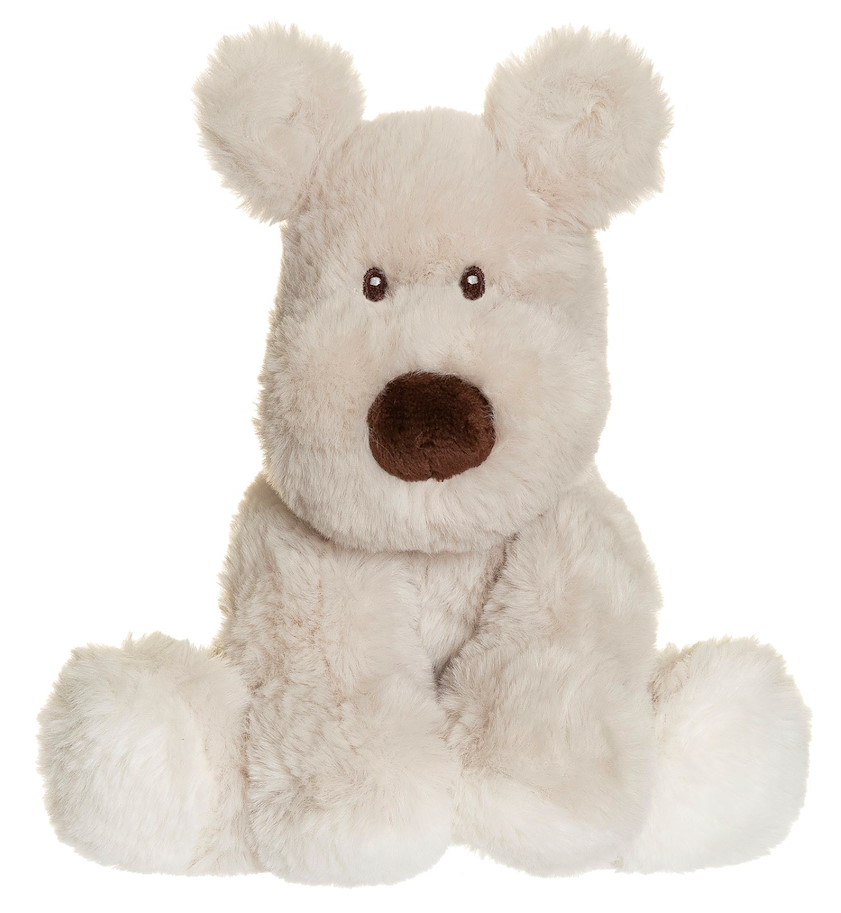 Plüsch Teddy Mocca Hund grau 25  cm