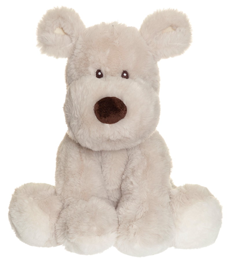 Plüsch Teddy Mocca Hund grau 34  cm