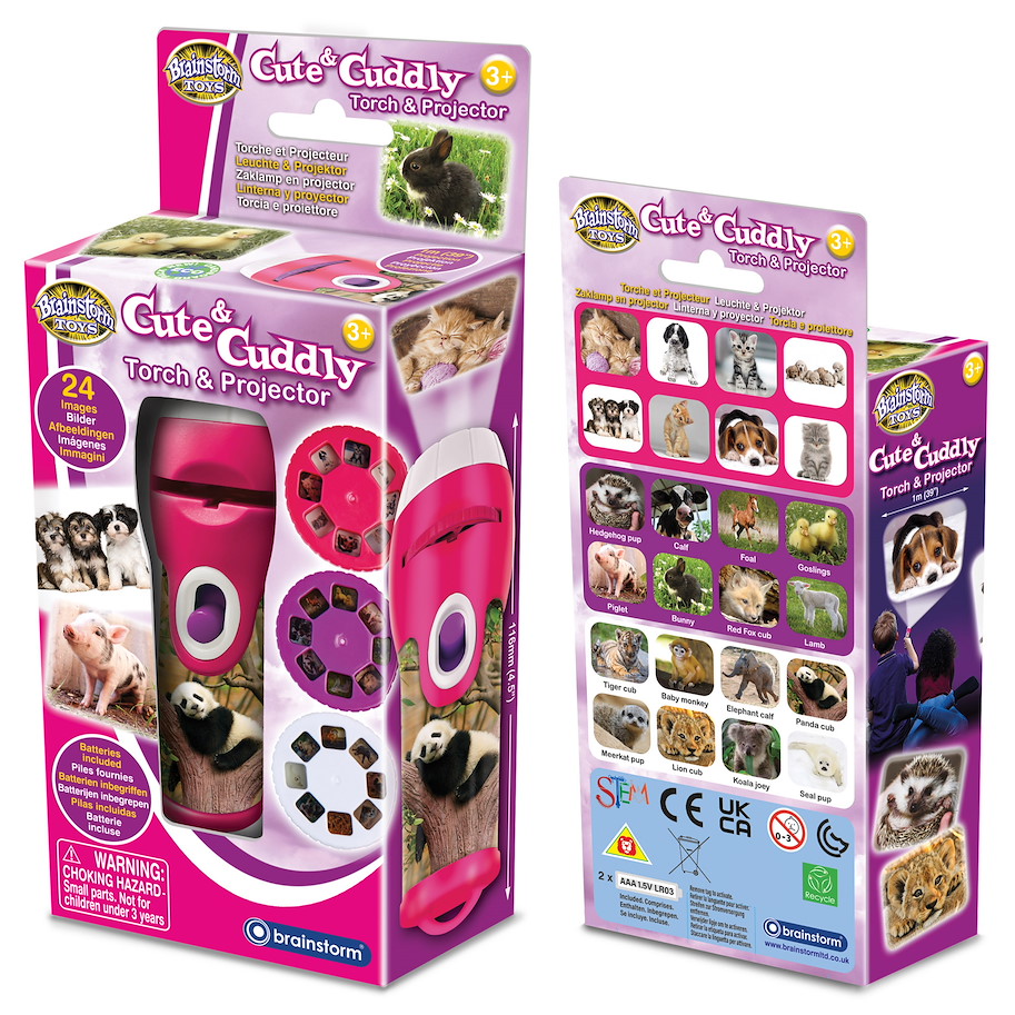 Taschenlampe & Projektor knuddlige Tiere