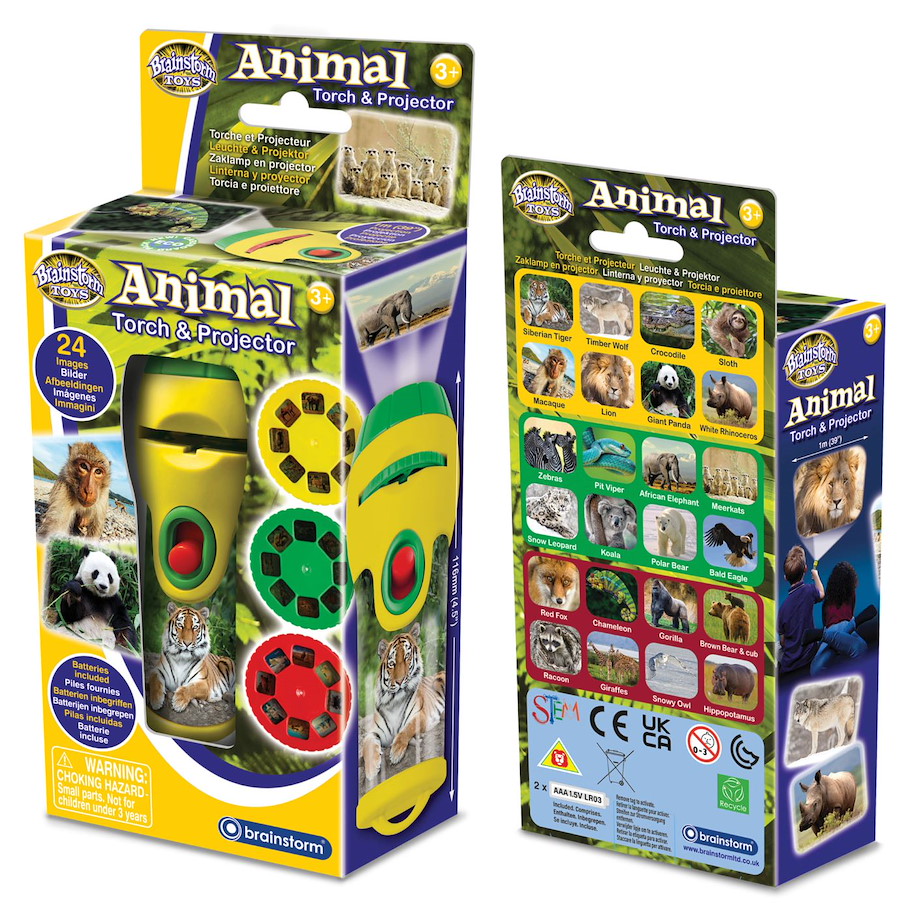 Taschenlampe & Projektor Wilde Tiere