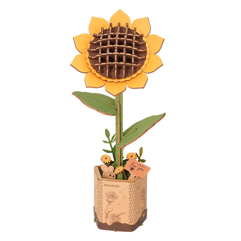 Holzbausatz Sonnenblume