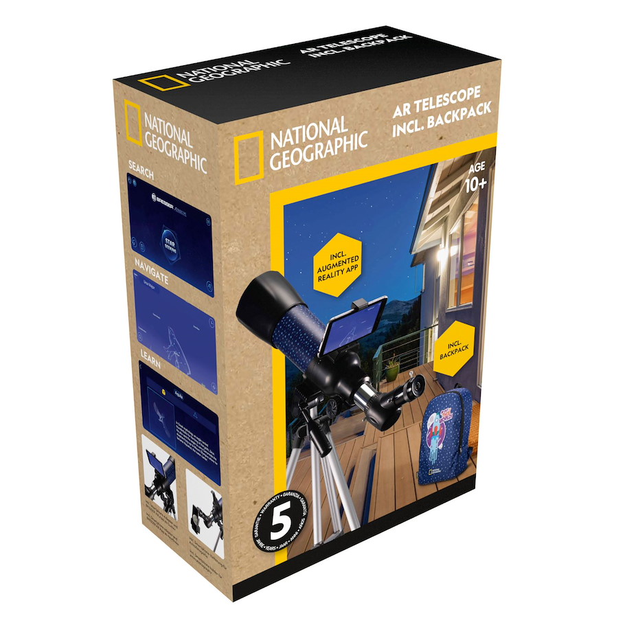 Kinderteleskop mit Augmented-Reality-App NatGeo