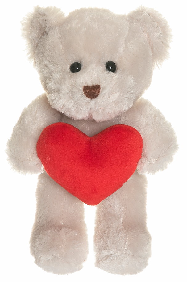 Plüsch Teddy Theo beige mit Herz 19  cm