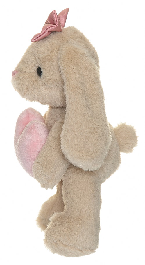 Plüsch Hase Tyra beige mit Herz und Masche 20  cm
