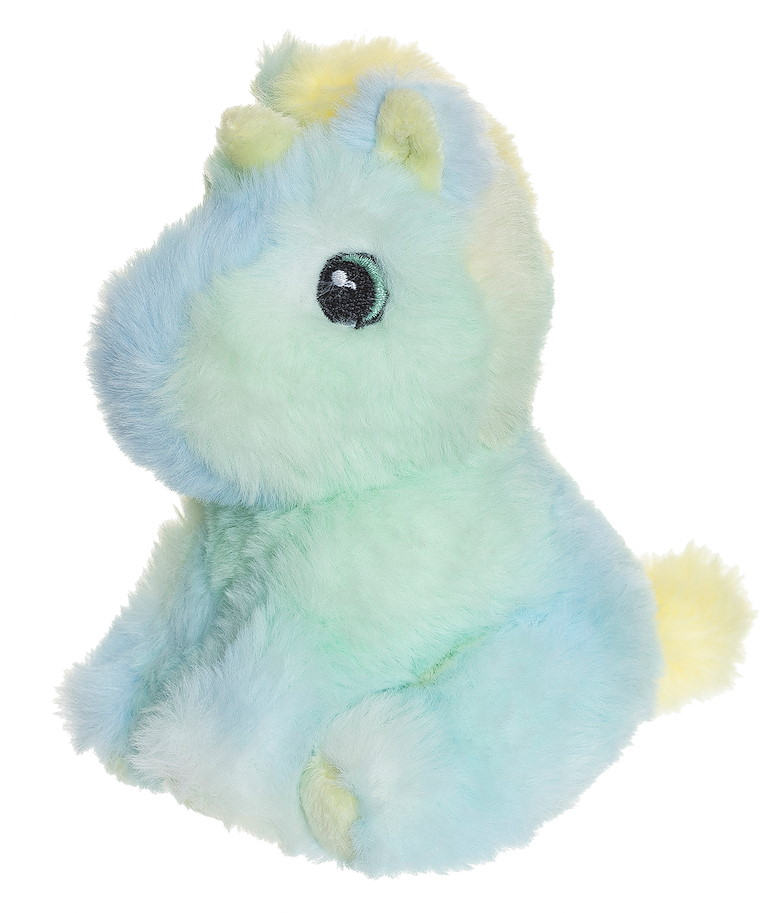 Plüsch Einhorn 13  cm regenbogenfarbig, 3-fach sortiert im Display