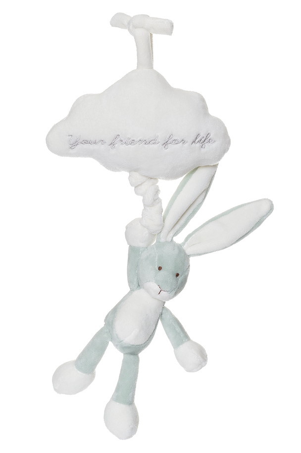 Diinglisar Spieluhr Hase lindengrün 37  cm