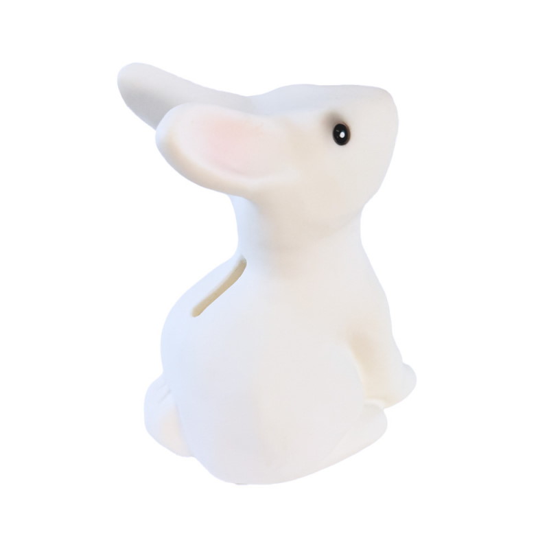 Spardose Hase weiss