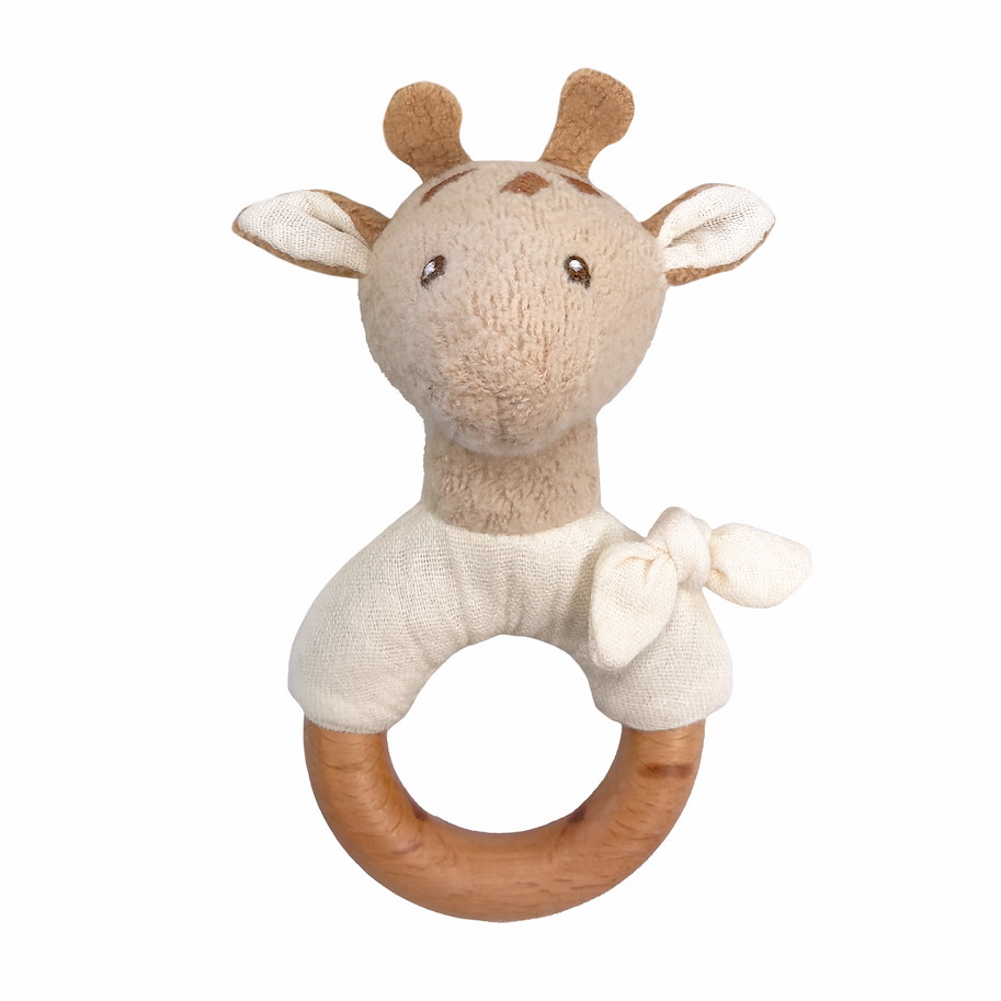 Plüsch Giraffe Léonie Rassel 20 cm