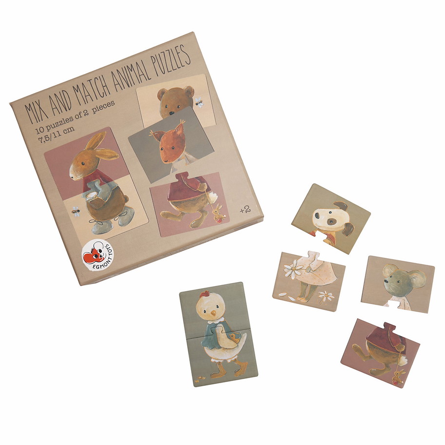 10 Tierpuzzles