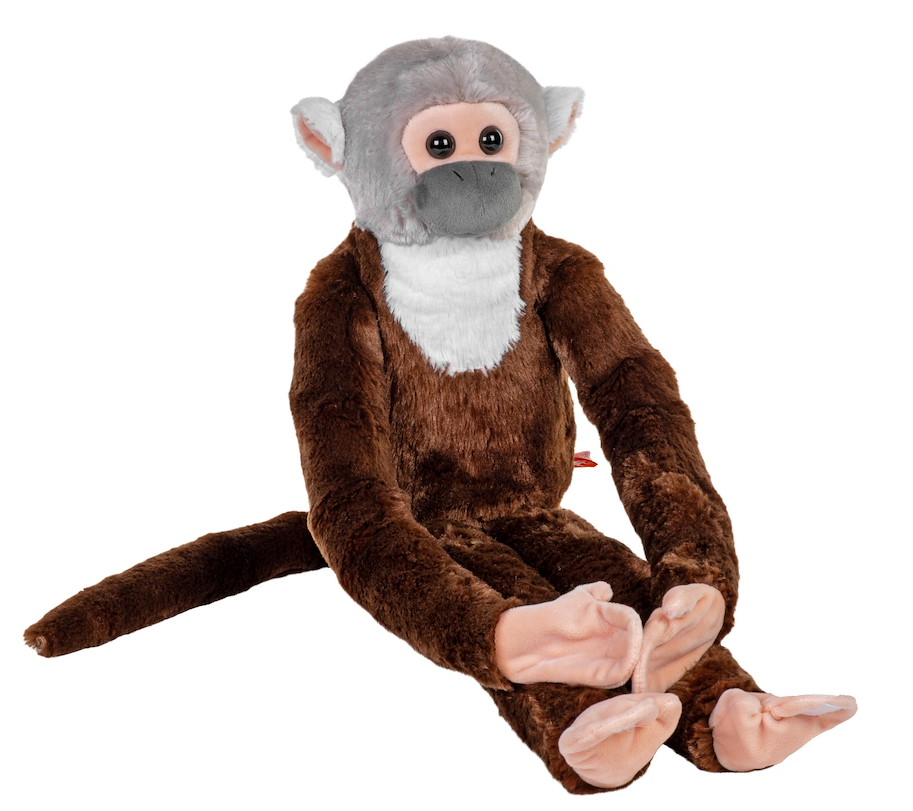 Plüsch hängender Eichhörnchen-Affe Jumbo Cuddlekin ca. 76 cm