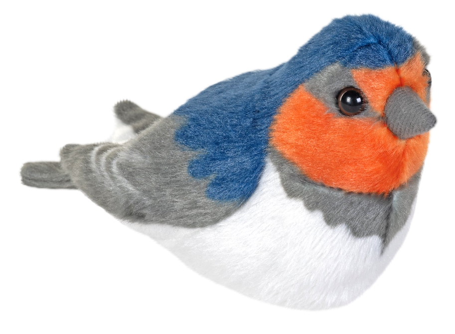 Plüsch Tarnschwalbe singend RSPB Birds 18 cm mit echten Vogelstimmen