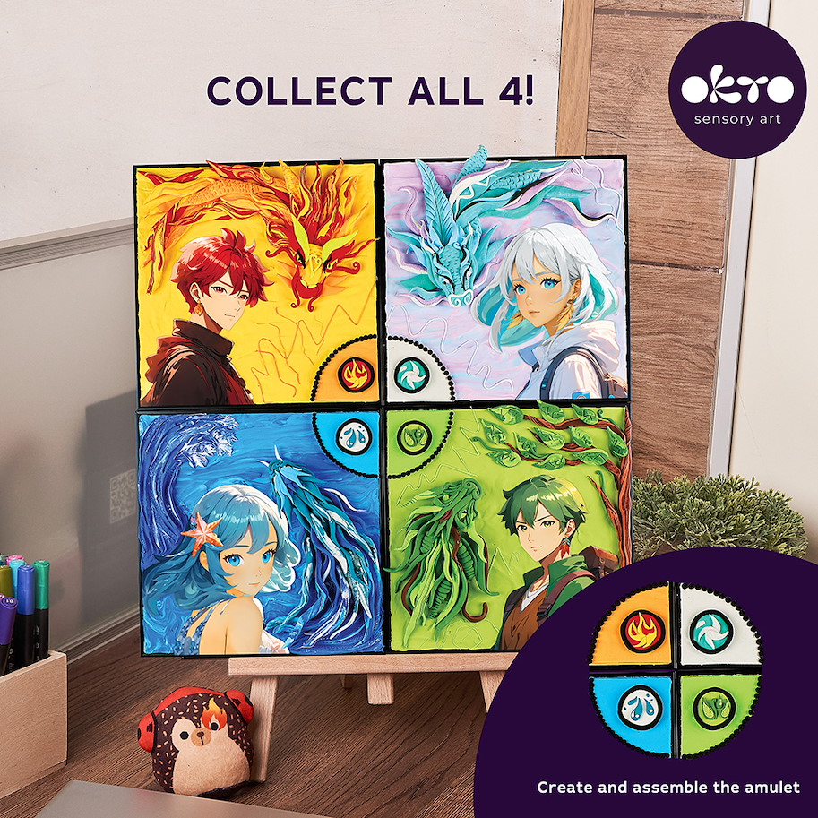 3D Gemälde MANGA 'Feuer'