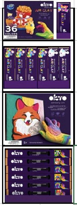 Okto sensory art Display Kids