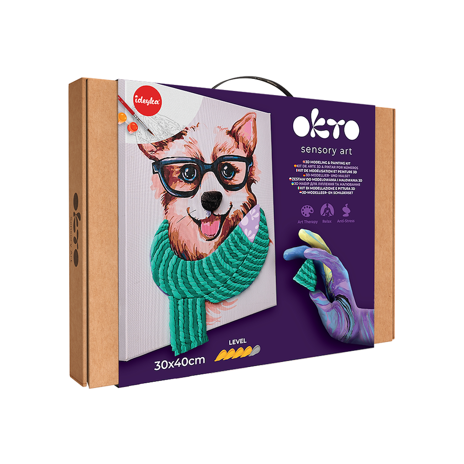 3D Modellier- und Malset Fashion Dog