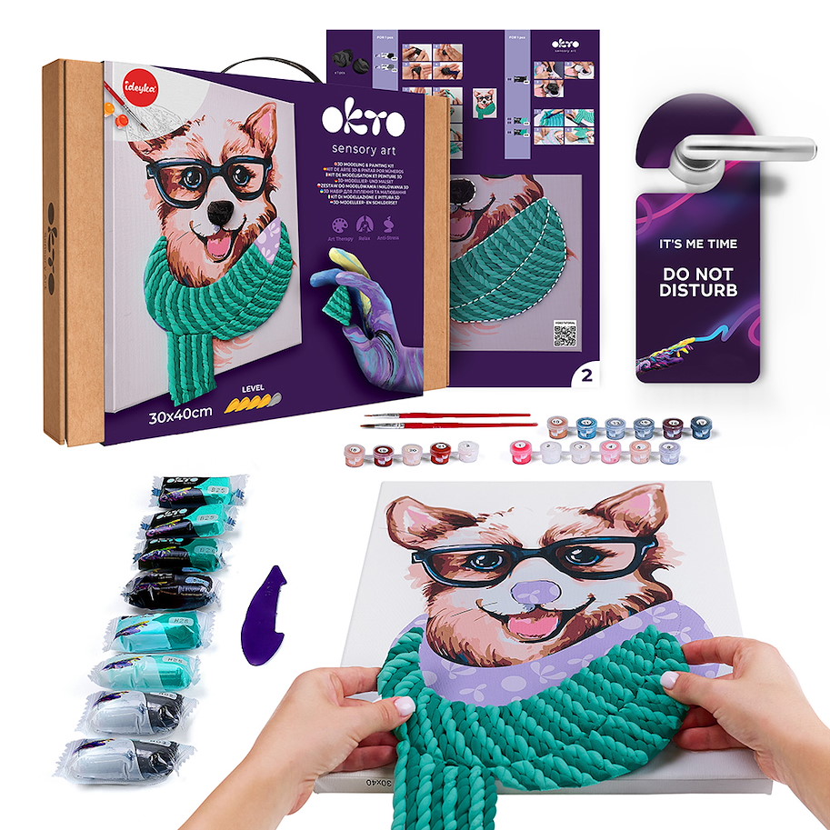 3D Modellier- und Malset Fashion Dog