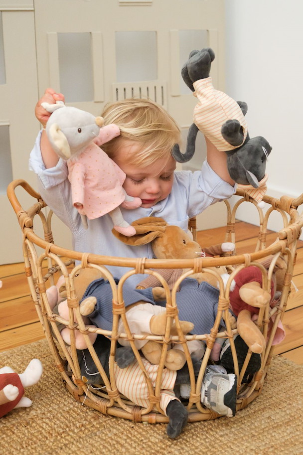 Plüsch Maus Agathe in Kleidern 26 cm