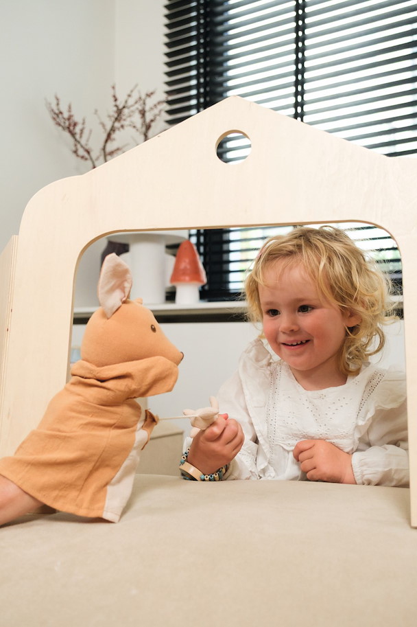 Handpuppe Känguruh mit Baby