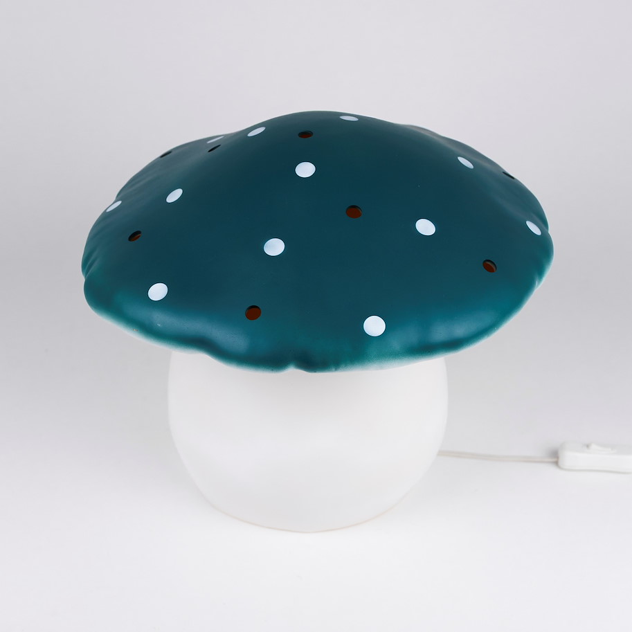 Nachtlicht grosser Pilz Teal
