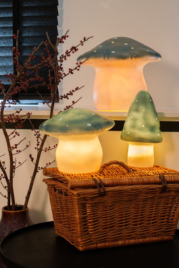 Nachtlicht Pilz mittel Teal