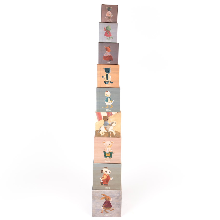 Stapel-Pyramide Freunde