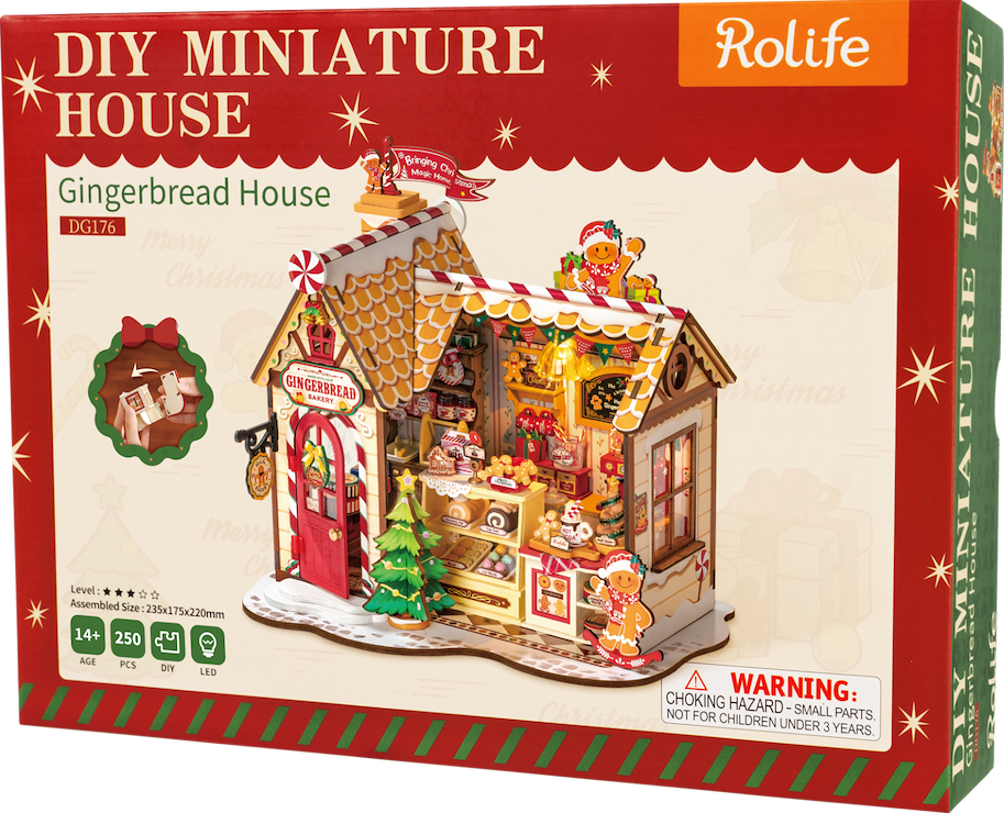 Modellbausatz 'Lebkuchen-Haus'