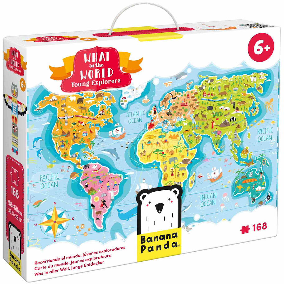 Puzzle "What in the World. Young Explorers" 6+ / 168 Teile