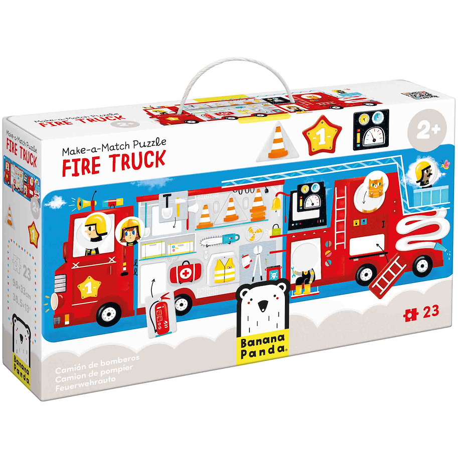 Puzzle "Make-a-Match Fire Truck" 2+ / 23 Teile