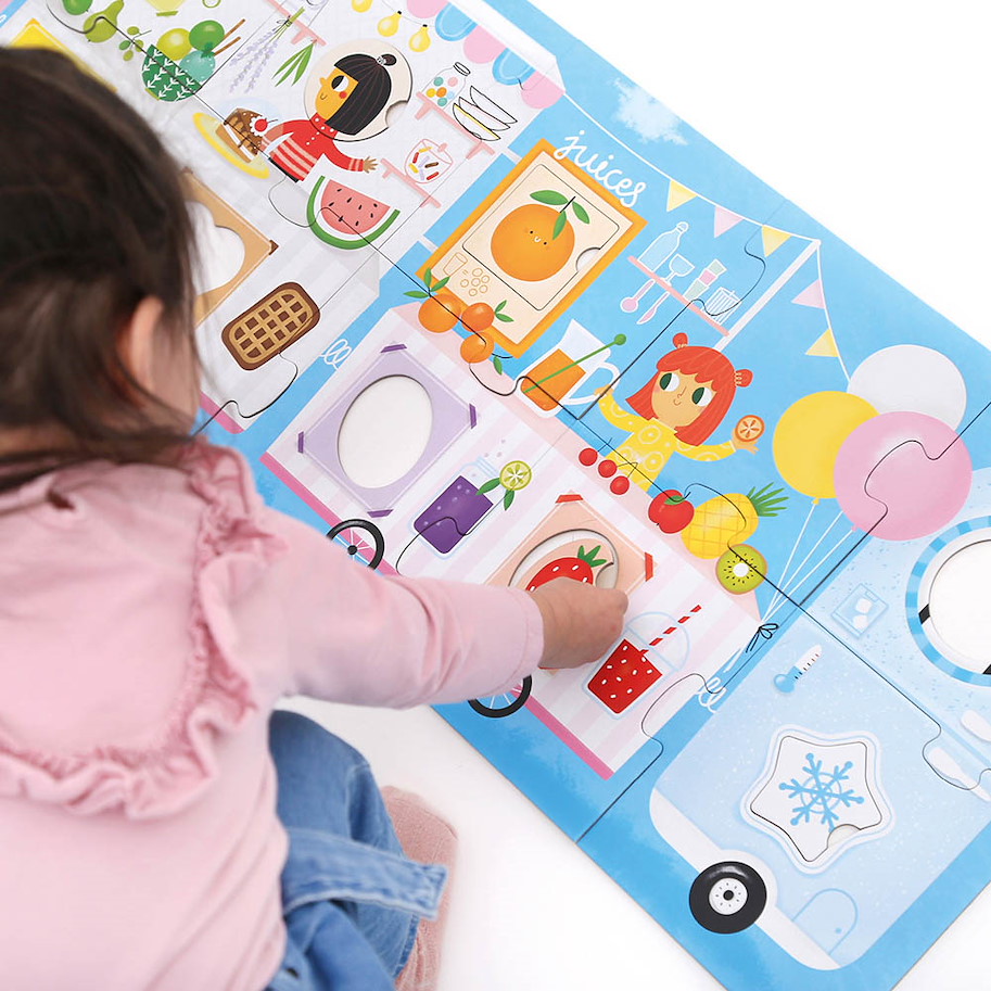 Puzzle "Make-a-Match Food Truck" 2+ / 23 Teile
