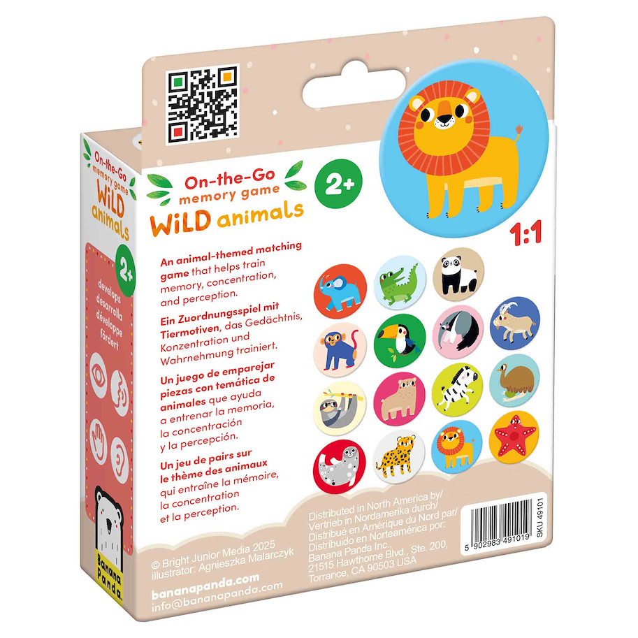 Memory "On-the-Go Wild Animals" 2+ / 30 Teile