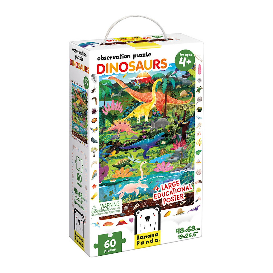 Puzzle "Observation Dinosaurs" 4+ / 60 Teile