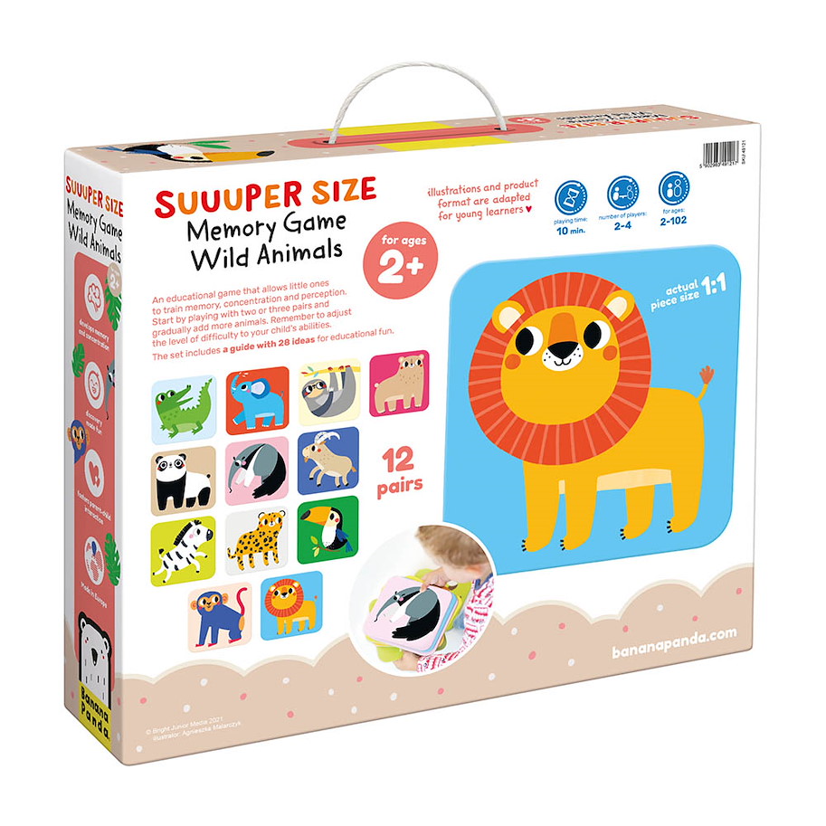 Memory "Suuuper Size Wild Animals" 2+ / 30 Teile