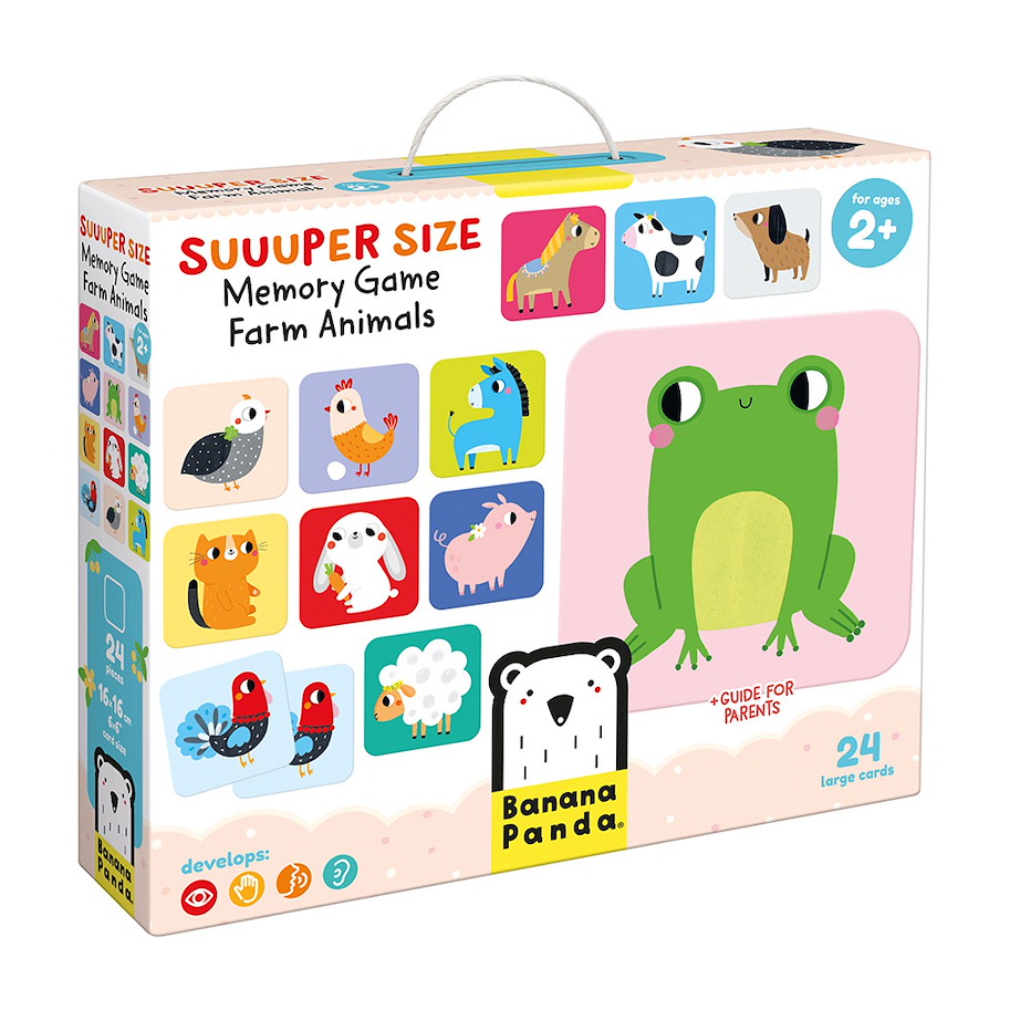 Memory "Suuuper Size Farm Animals" 2+ / 24 Teile