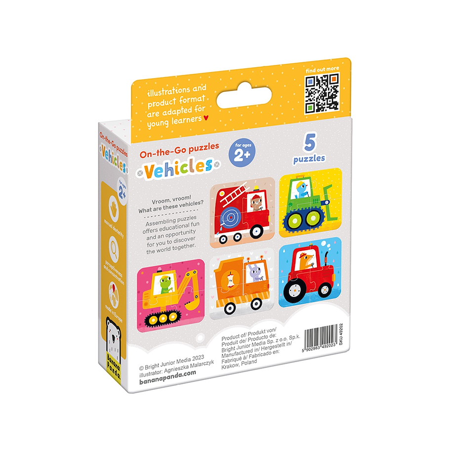 Puzzle "On-the-Go Vehicles" 2+ / 20 Teile