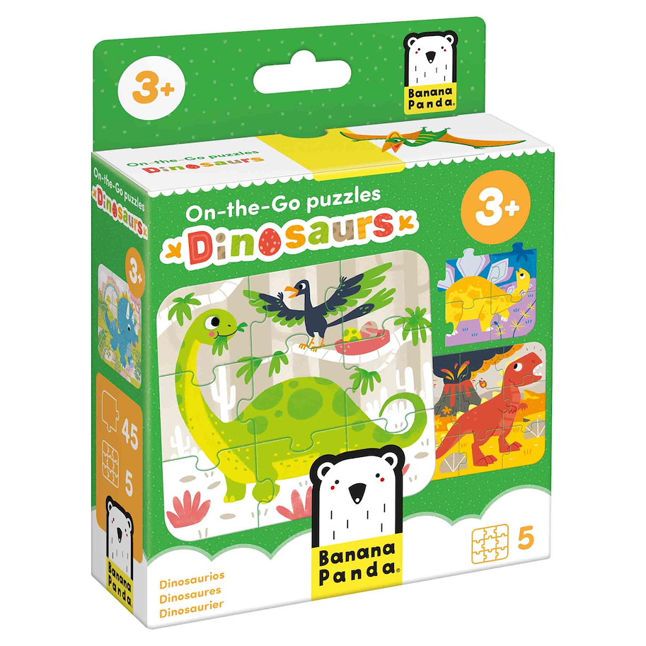 Puzzle "On-the-Go Dinosaurs" 3+ / 45 Teile