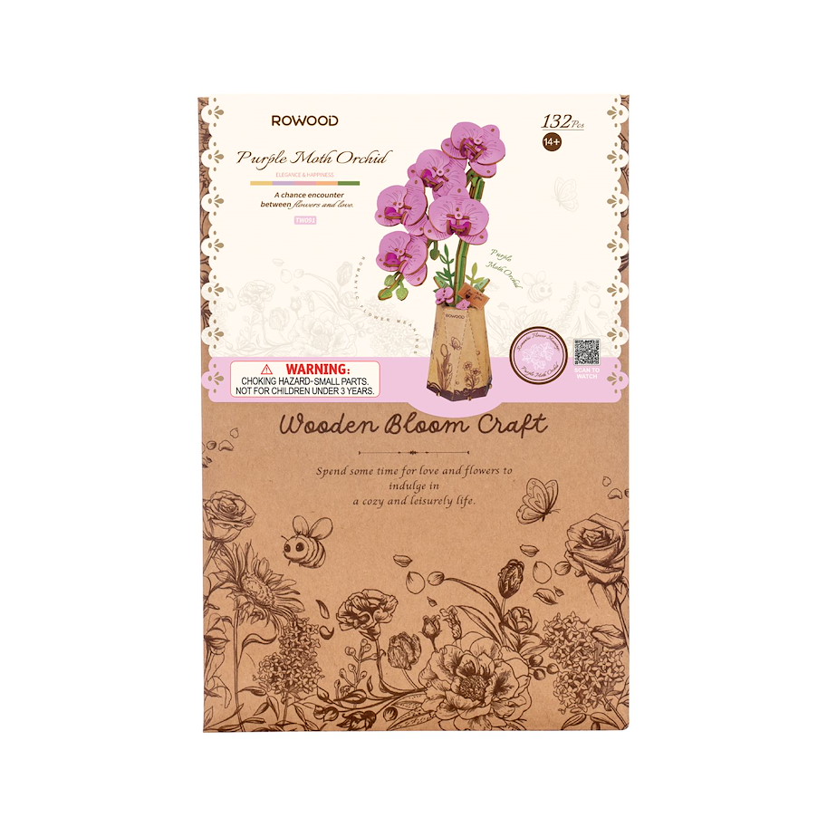 Holzbausatz Orchidee