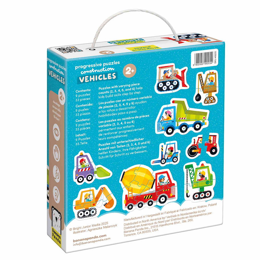 Puzzle "Progressive Vehicles" 2+ / 33 Teile