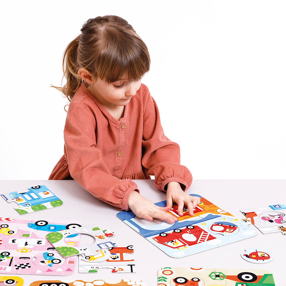 Puzzle "Match the Vehicles" 2+ / 36 Teile