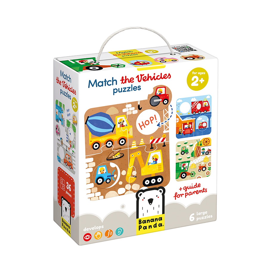 Puzzle "Match the Vehicles" 2+ / 36 Teile